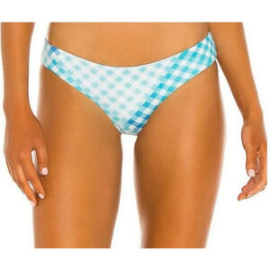 L*Space Sandy Bikini Bottom Full Size Small In Blue Plaid